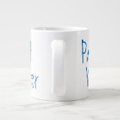 水絵を描はアト絵を描アーティスト向けユーモアの芸術 ジャンボコーヒーマグカップ (裏面)