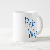 水絵を描はアト絵を描アーティスト向けユーモアの芸術 ジャンボコーヒーマグカップ (正面右)