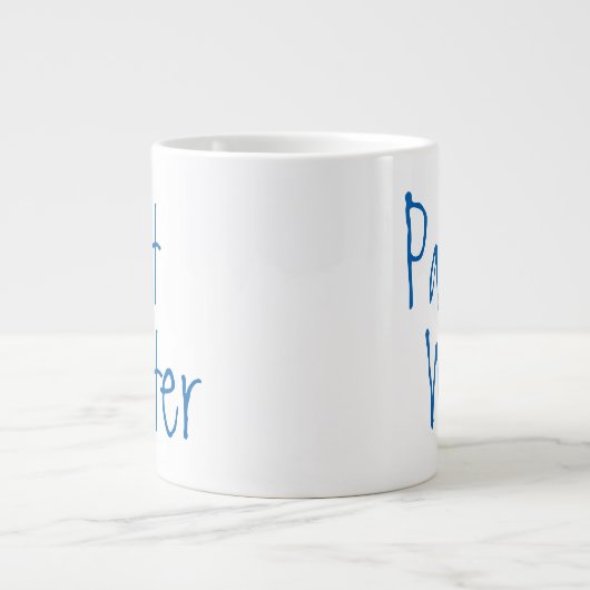 水絵を描はアト絵を描アーティスト向けユーモアの芸術 ジャンボコーヒーマグカップ (正面)