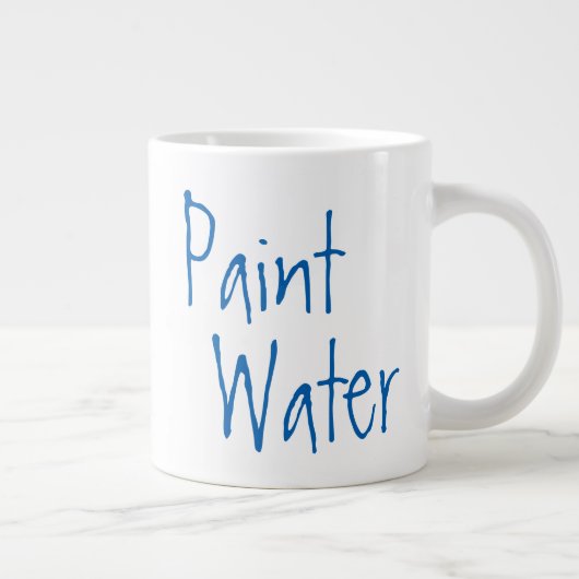 水絵を描はアト絵を描アーティスト向けユーモアの芸術 ジャンボコーヒーマグカップ (右)