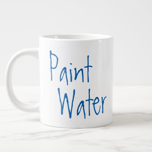 水絵を描はアト絵を描アーティスト向けユーモアの芸術 ジャンボコーヒーマグカップ (左)