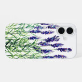 水絵を描色のラベンダー iPhone 16ケース (裏面横)