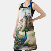 水絵を描色の孔雀とシャトー エプロン (インサイチュ)