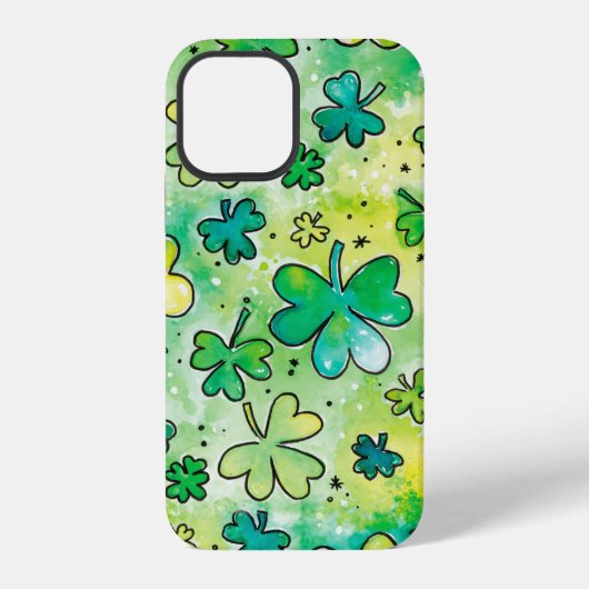 水絵を描色の手紋 iPhoneケース (裏面)