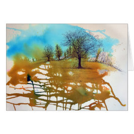 水絵を描色の木