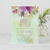 水絵を描色の結婚花 招待状 (スタンド正面)