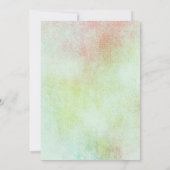 水絵を描色の結婚花 招待状 (裏面)