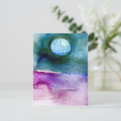 水絵を描色の美しい地球 シーズンポストカード (スタンド正面)