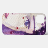 水絵を描色の背景 Case-Mate iPhoneケース (裏面 (横))