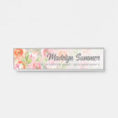 水絵を描色の花書名 サインプレート (正面)