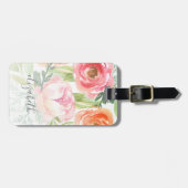 水絵を描色の花書名 ラゲッジタグ (正面横)