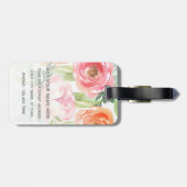 水絵を描色の花書名 ラゲッジタグ (裏面横)