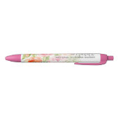 水絵を描色の花書名 黒ボールペン (ボトム)