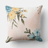 水絵を描色の花 クッション (裏面)