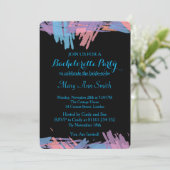 水絵を描色抽象芸術バチュラーパーティ 招待状 (スタンド正面)