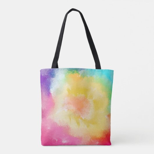 水絵を描色数々のトートバッグ トートバッグ (裏面)