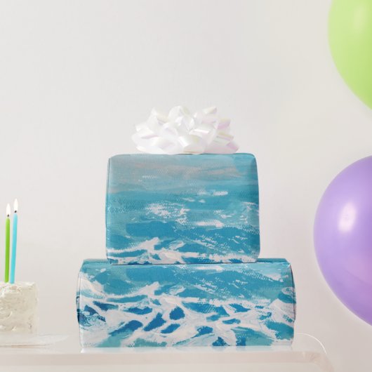 水絵を描色 ラッピングペーパー (パーティーギフト)