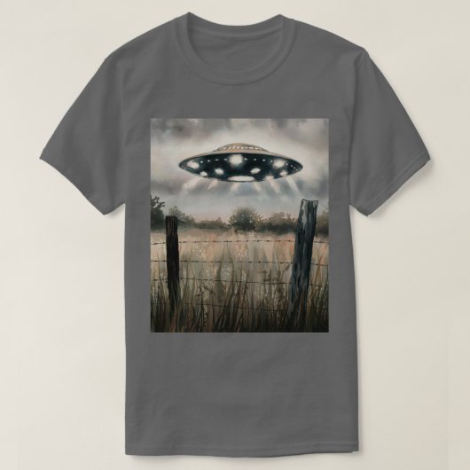 水絵を描色UFO Tシャツ (デザイン正面)
