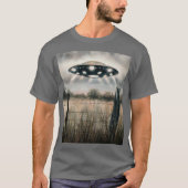 水絵を描色UFO Tシャツ (正面)