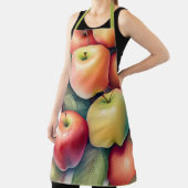 水絵画色のリンゴ エプロン (インサイチュ)