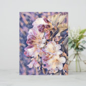 水絵画色の紫のあぜ花 (スタンド正面)