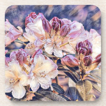 水絵画色の紫のあぜ花