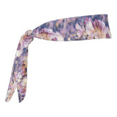 水絵画色の紫のあぜ花 タイヘッドバンド (回転270)