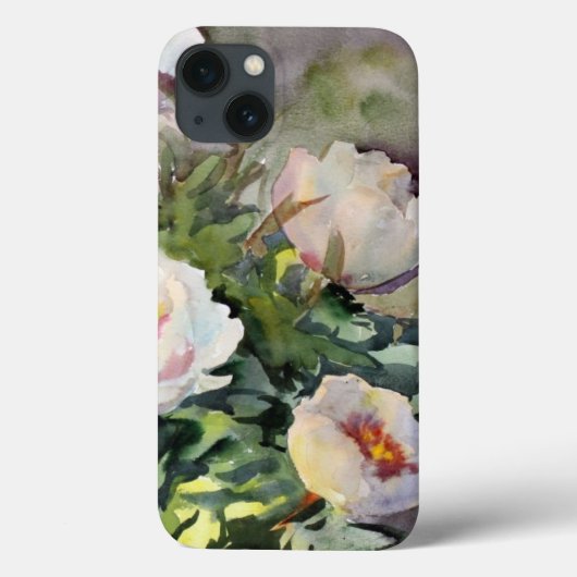 水絵画色の美しい花 Case-Mate iPhoneケース (裏面)