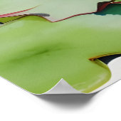 水絵画色の蓮 ポスター (角)