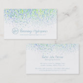 水耕栽培の水ベースのビジネスドリップ水彩 名刺 (正面/裏面)