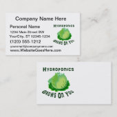 水耕栽培はあなたでレタスを育てます 名刺 (正面/裏面)