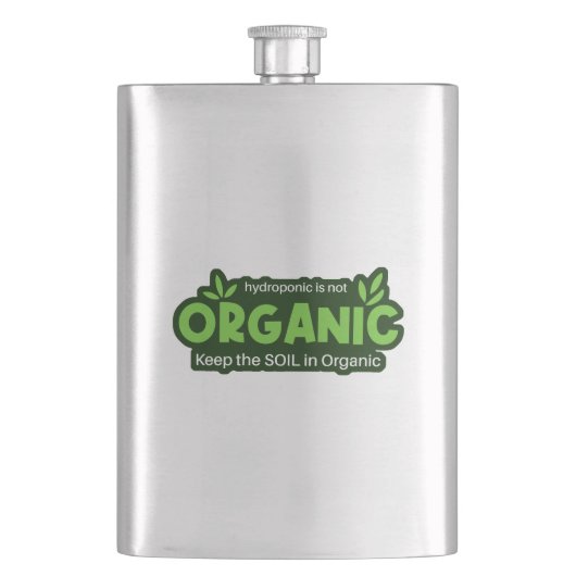 水耕栽培はオーガニック保の土壌ではオーガニックない フラスク (正面)
