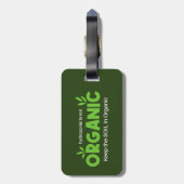 水耕栽培はオーガニック保の土壌ではオーガニックない ラゲッジタグ (裏面縦)