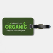 水耕栽培はオーガニック保の土壌ではオーガニックない ラゲッジタグ (裏面横)