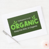 水耕栽培はオーガニック保の土壌ではオーガニックない 長方形シール (封筒)