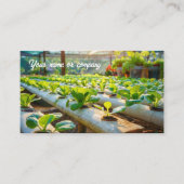 水耕栽培 名刺 (正面)