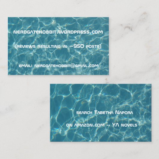 水背景の名刺 名刺 (正面/裏面)