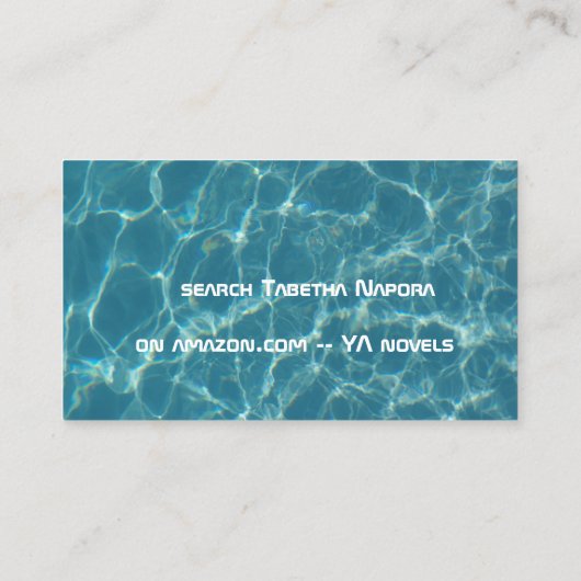 水背景の名刺 名刺 (裏面)