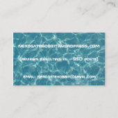 水背景の名刺 名刺 (正面)