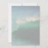 水背景結婚式招待状 招待状 (裏面)