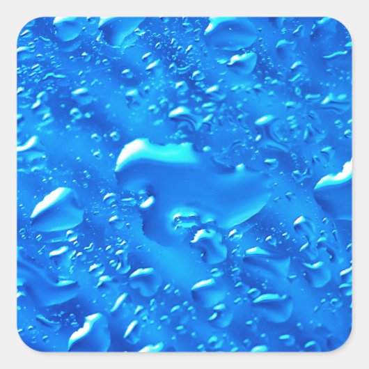 水背景 スクエアシール (正面)