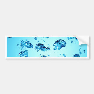 水背景 バンパーステッカー
