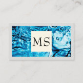 水背景 名刺 (正面)