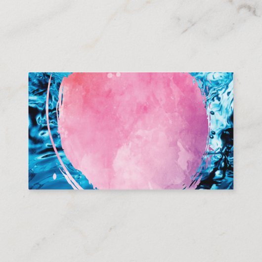 水背景 名刺 (裏面)