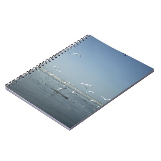 水自然飛んでいるのバレエで美しい鶴 ノートブック (左側)