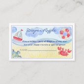 水航海の男女兼用色おむつラッフル エンクロージャーカード (正面)