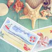 水航海の男女兼用色おむつラッフル エンクロージャーカード