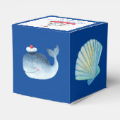 水航海の男女兼用色の赤ちゃんシャワー フェイバーボックス (裏面サイド)