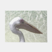 水航海の色のペリカン ドアマット (正面)