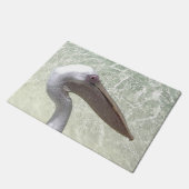 水航海の色のペリカン ドアマット (アングル)